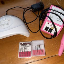 Nail Lamp And Drill