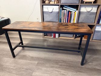 Industrial Wood and Metal entry bench