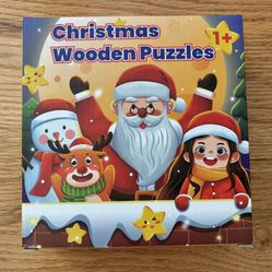 Amazon Christmas Montessori Wooden Toy Puzzles for Kids - NIB