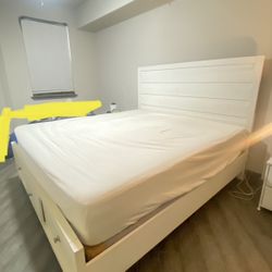 King White Bed frame