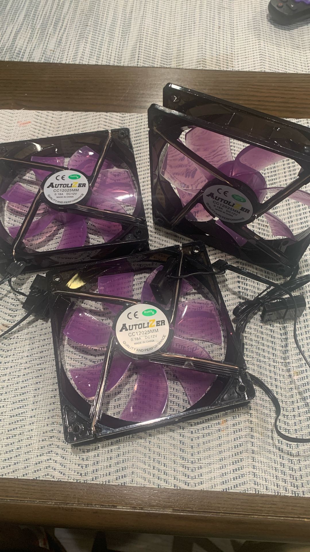 AUTOLIZER Computer Fans- 3x