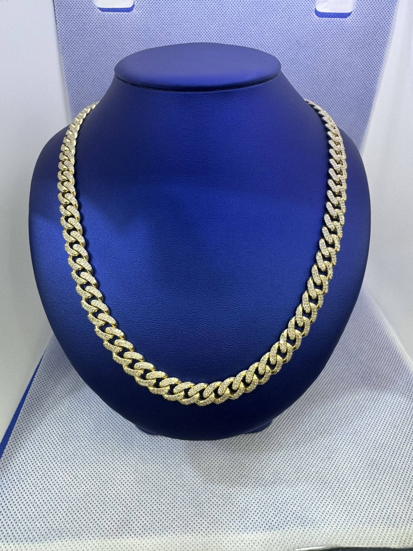 10kt, Diamond Cuban Necklace 99.3g 🤯 