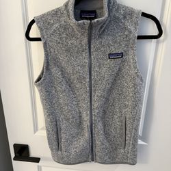 Patagonia Heather Gray Fleece Vest