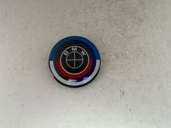 Universal 82mm BMW 50th Anniversary Carbon Style Emblem New