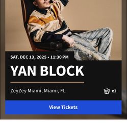 yan block tickets