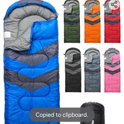 
MalloMe Sleeping Bags for Adults Cold Weather & Warm - Backpacking Camping Sleeping Bag for Kids 10-12, Girls, Boys - Lightweight Compact Camping Ess