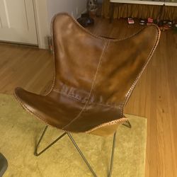 Chair / Butterfly Leather & Metal