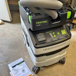 Festool CT 15 E dust extractor w/ hose garage