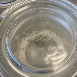 Fido 1/2 Liter Glass Mason Jar Made In Italy
