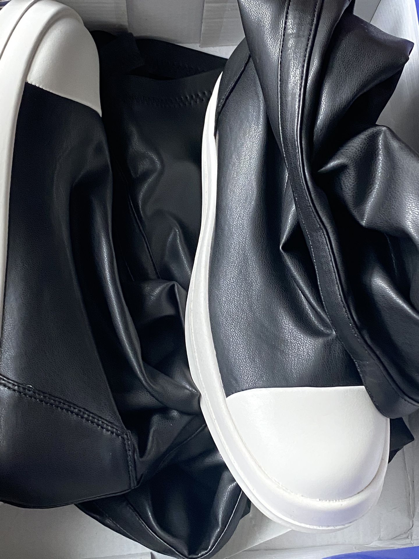 Leather Thigh High Boots