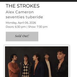 The Strokes Bill Graham Civic 4/6