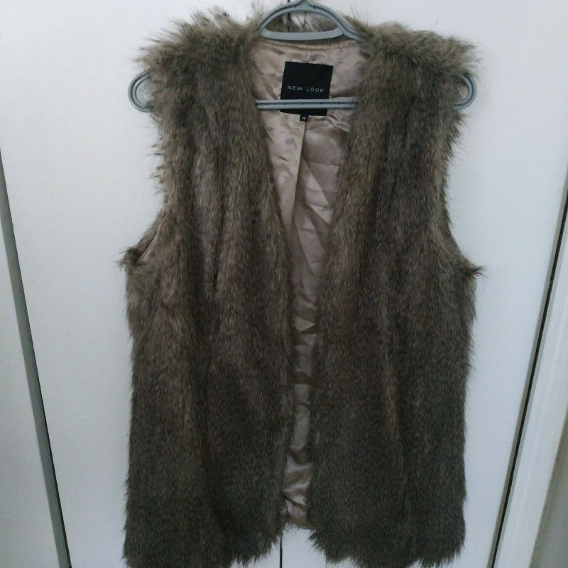 Faux fur vest