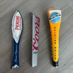Coors Light Peroni Blue Moon Beer Tap Handles
