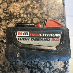 Milwaukee Battery 9.0 Used $80