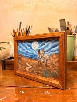 Rockruff Acrylic Painting- Original