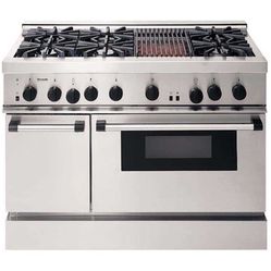 Thermador 48” Gas, 6 Burners With Griddle And Exhaust Fan 