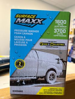 SurfaceMaxx 3700-PSI 1/4-in Foam cannon for Pressure Washers