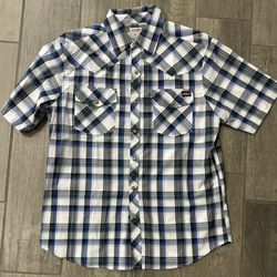 Dickies button up plaid shirt size Large