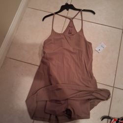 One Piece Sports Dress With Attached Shorts. Phone Picket. Flx Brand 