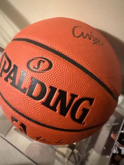 Coby White Signed Official NBA Game Ball