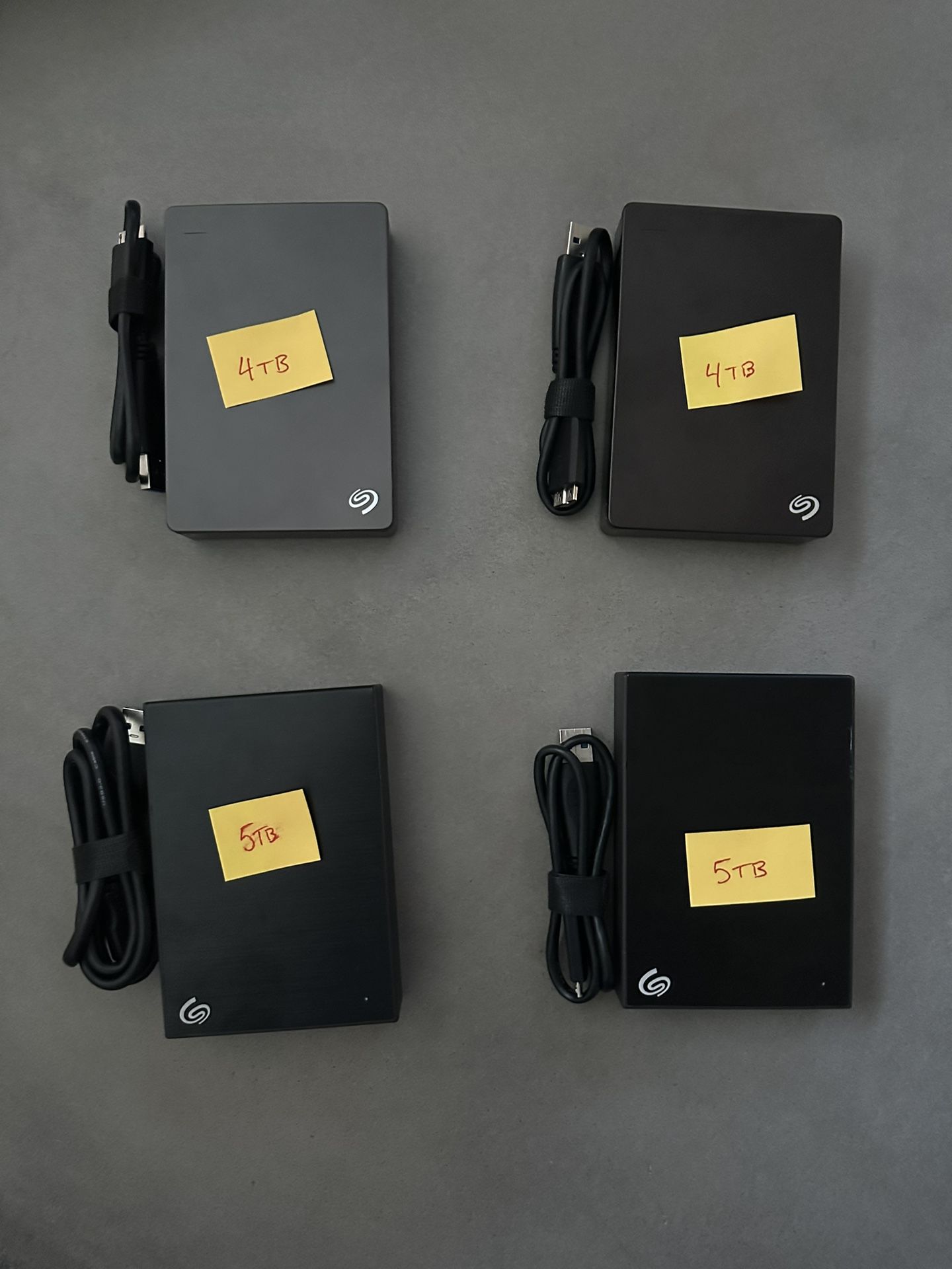 Seagate Portable Hard Drive 5TB & 4TB