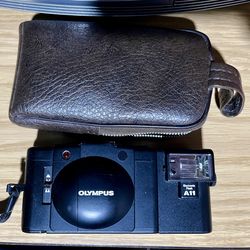 Olympus XA 2 with A11 Flash Module 35mm Film Camera with Original Case