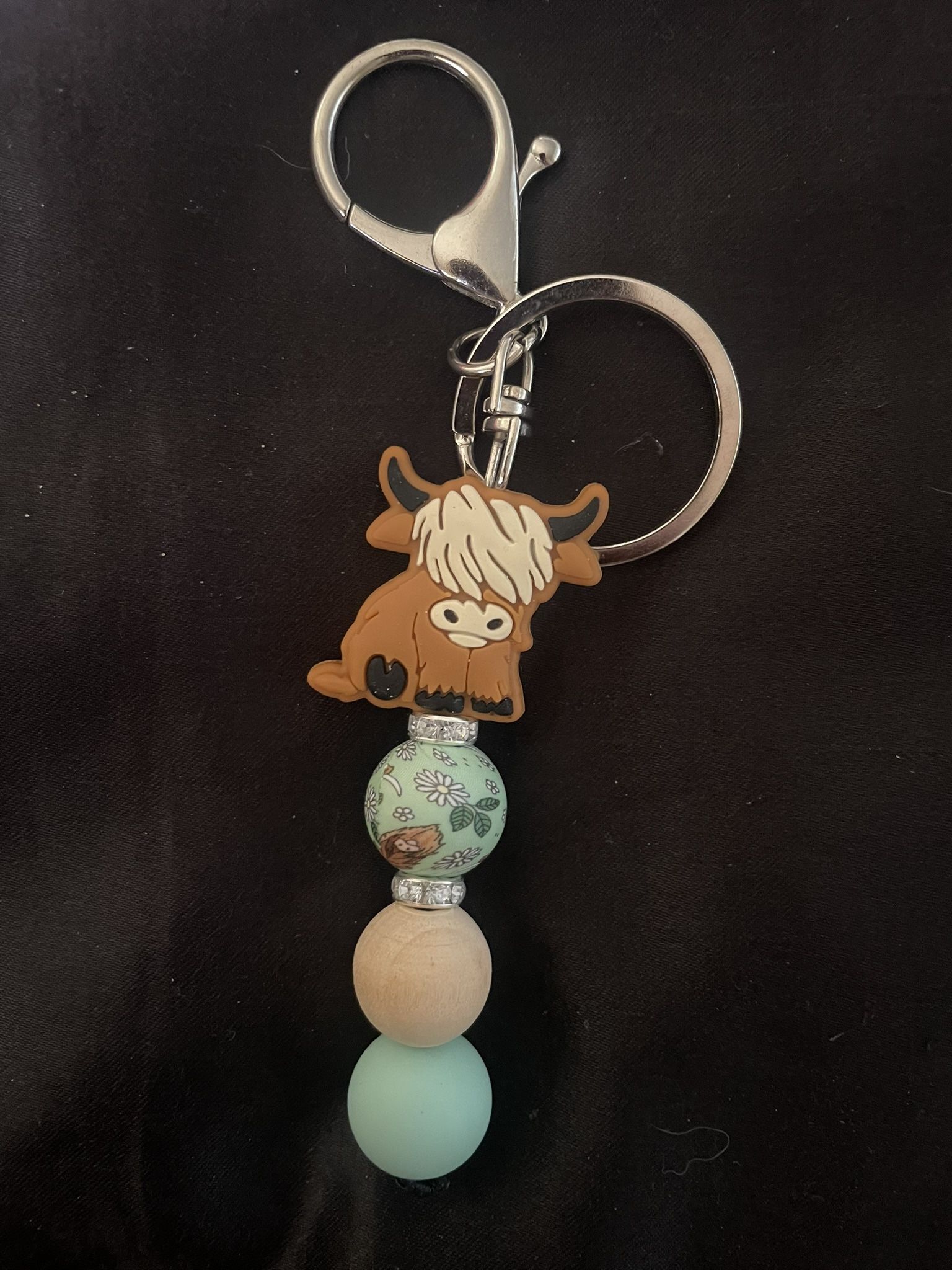 Highland Cow Keychain 