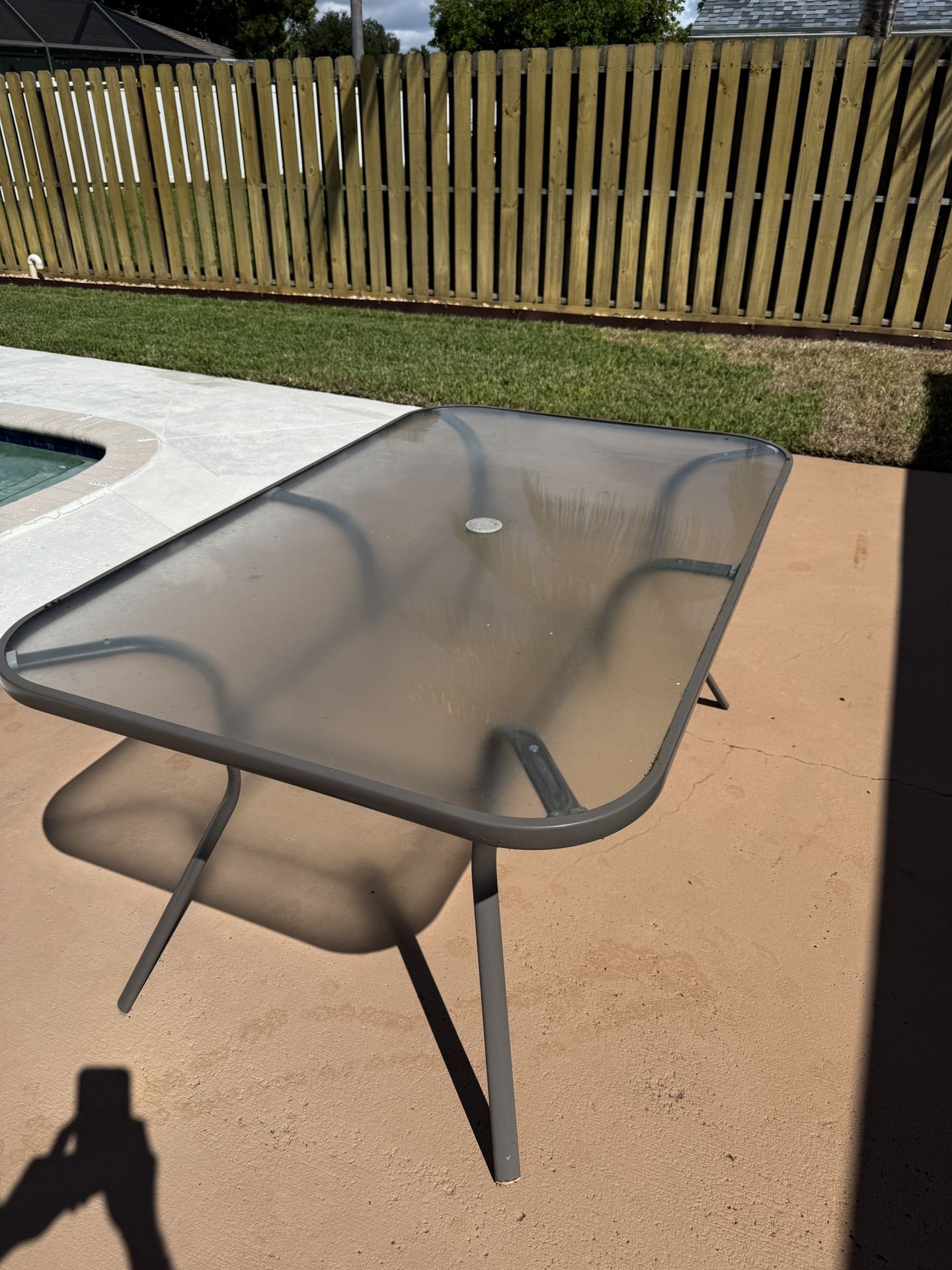 Patio Table 38 X 60