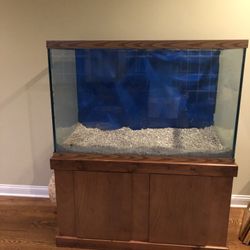 150 Gallon Tank , Hood , Wet Dry Filter, Heater,   And Supplies 