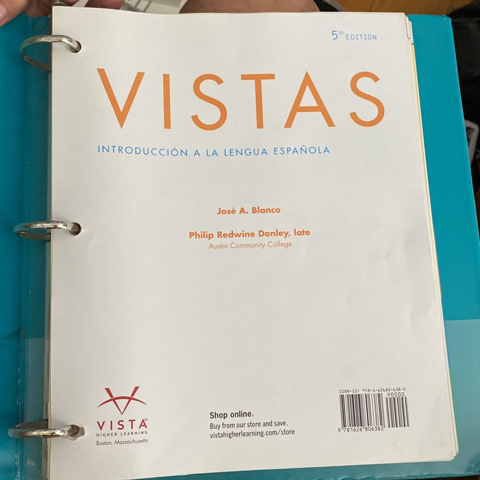 Vistas 5th Edition 