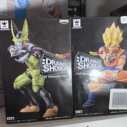 Dragon Ball Z Figures  Goku and Cell Obo