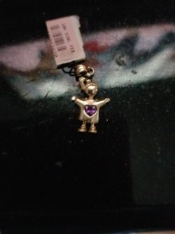 10k gold girl charm feb