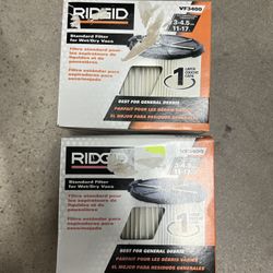 Ridgid Wet/Dry Filters 
