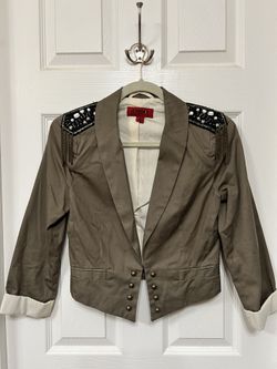 Women’s Blazer - Military Style Khaki