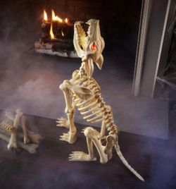 Home Accents Holiday 2.5 ft. Animated LED Skeleton Wolf