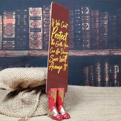 Super Hero Shoes Bookmark with Quote Inspired By Ironman Boots