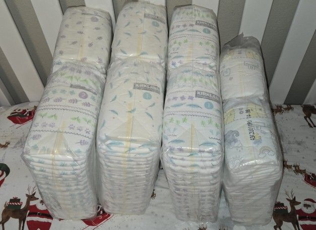 Diapers Newborn, Size 1, Size 2 