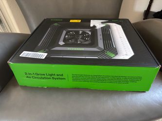 VIVOSUN AeroLight A100 100W LED Grow Light with Fan & Tunable Spectrum