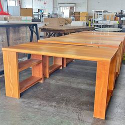 Used Solid Pine Tables With Shelf