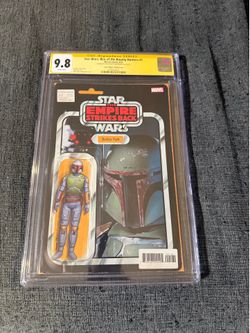 Star Wars Comic- War of the Bounty Hunters Alpha #1 - Empire Variant CGC 9.8 Signed by Christopher 2021