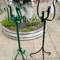 Vintage Iron Plant stands 