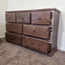 Solid Wood 60” Dresser $560