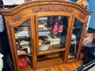 Wood Glass Cabinet