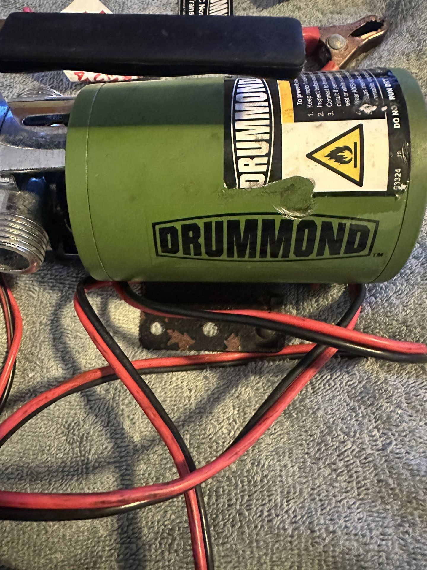 DRUMMOND 12V DC Transfer Pump 290 GPH