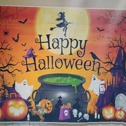 Happy Halloween Banner 8Ft x 6 Ft NEW 
