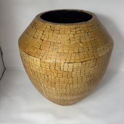 Mosaic Wooden Pot