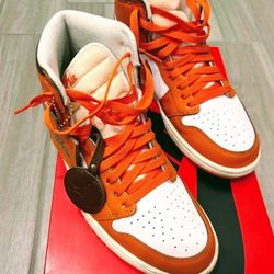 Size 10 Orange Nikes 
