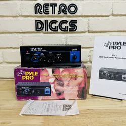 Pyle Pro PTA1 Stereo Power Amplifier w/Orig Box