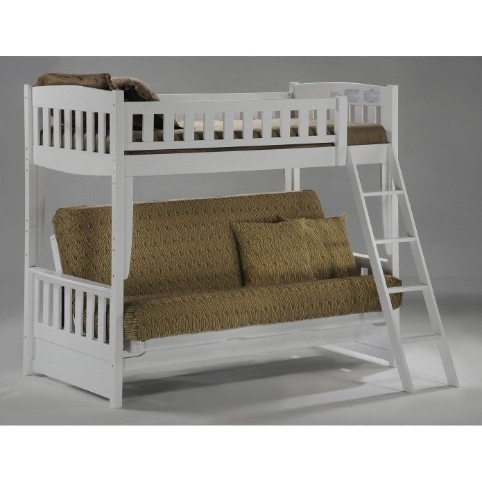 Night and Day Furniture Spices Cinnamon Twin/Futon Bunk Bed. SKU CIN-SFBH-COM-WH