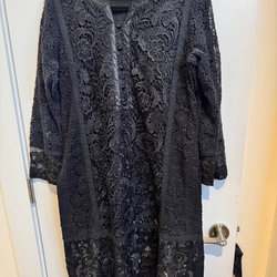 Black lace Kameez